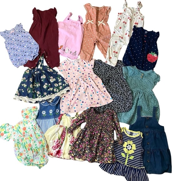 Cat & Jack Other - Girls 16 Piece Clothing Bundle Lot Wholesale